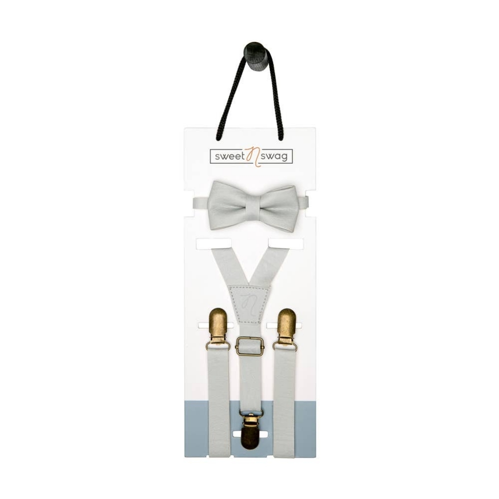Sweet N Swag Bowtie and Suspenders Set, 0-5 years, Adustable